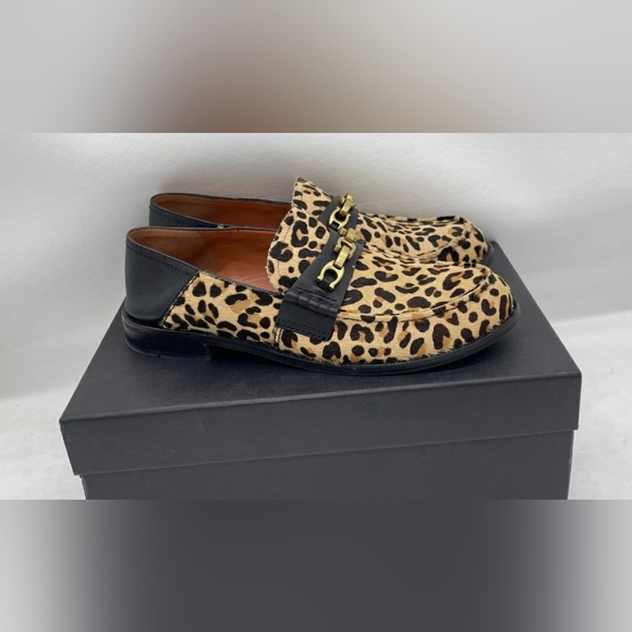 Coach Designer Putnam Leopard Genuine Calf Hair Convertible Loafer Flar SZ 8B - Picture 8 of 11